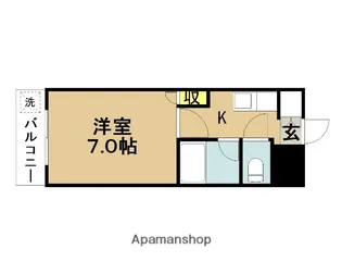 プチメゾン大淀【406号室】の間取り