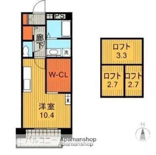 ALTE MEISTER AGORA(アルテマイスターアゴラ)【2階】の間取り