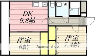 リージングマンション【C202号室】の間取り