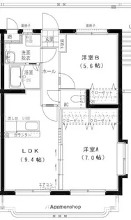 グローリー野田Ⅰ【301号室】の間取り