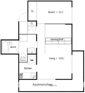 AKHR【302号室】の間取り