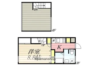 AKHA2【303号室】の間取り