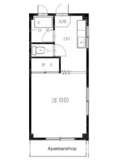コーポ三堂【301号室】の間取り