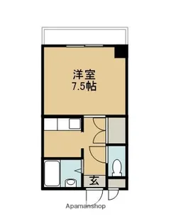 エレガンスメゾン6A【3階】の間取り