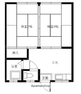 KYOWAコーポ【202号室】の間取り