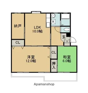 コーポやまたけ【303号室】の間取り