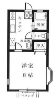 オレンジハイム花山手【103号室】の間取り