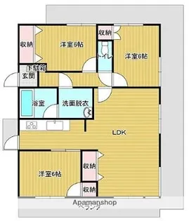 マンションウッドテック【301号室】の間取り