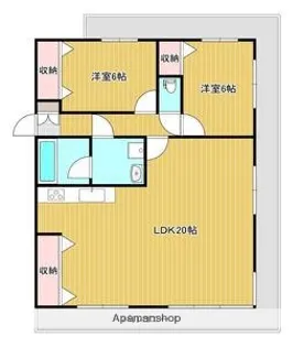 マンションウッドテック【201.号室】の間取り