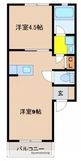 アルテブラン祇園【205号室】の間取り