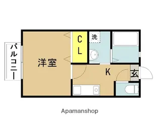 VIZIO KAWAGOE【202号室】の間取り