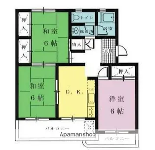 多佳寿マンション【104号室】の間取り