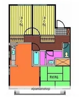セジュール霧島A棟【102号室】の間取り