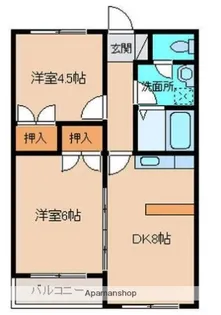 PINE VIEW【401号室】の間取り