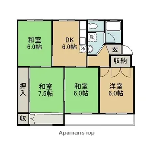 MEハイツ【A304号室】の間取り