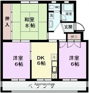 MEハイツ【B102号室】の間取り