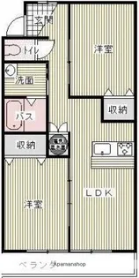 メゾンクリナム西都【102号室】の間取り