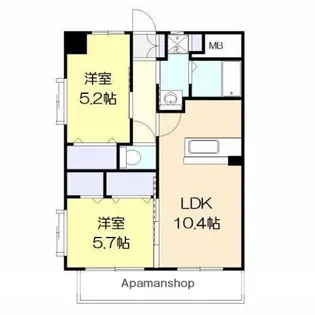 チェルシー神宮外苑【7階】の間取り