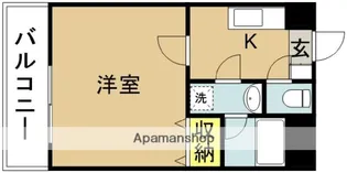 アーバン高塚橘通東ビル【602号室】の間取り