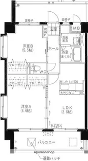 ラポルテ【2階】の間取り