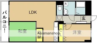 日神パレステージ宮崎【605号室】の間取り