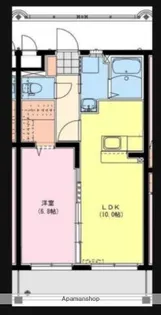 ローズマリーB棟【3階】の間取り