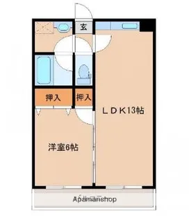 オメガシティ宮崎Ⅰ【601号室】の間取り