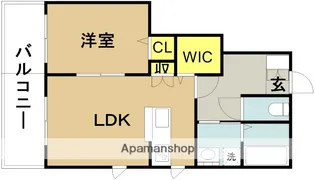 ロザージュ神宮【106号室】の間取り