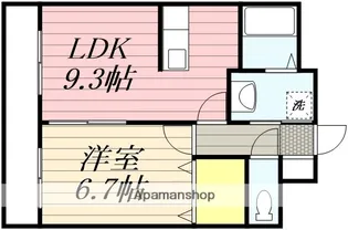 マリベール松橋(マツハシ)【101号室】の間取り