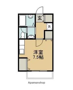 メゾンフジモト【403号室】の間取り
