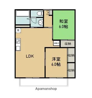 アメニティハイム本郷【D205号室】の間取り