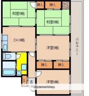 第1高橋マンション【1階】の間取り