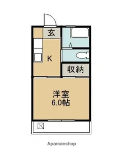 今村コーポ【103号室】の間取り