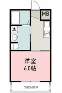 今村コーポ【205号室】の間取り