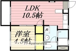 タウニィ翼【203号室】の間取り