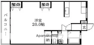 オリエンタルハイツ【402号室】の間取り