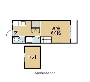 プチメゾン南月見ヶ丘【2階】の間取り