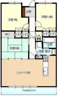 サーパス附属小前【604号室】の間取り