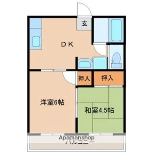 フォーサイト池田台B棟【205号室】の間取り