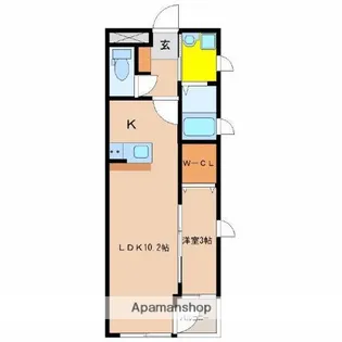 アーベイン堀川【301号室】の間取り