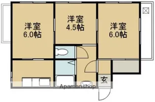 サンライズビル【201号室】の間取り