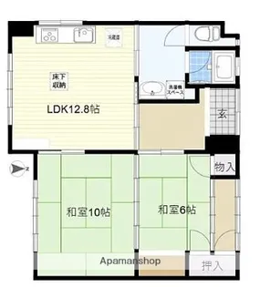 水間ビル【101号室】の間取り
