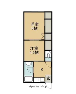 めぐみコーポ【102号室】の間取り