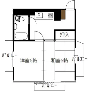 桂ビル【507号室】の間取り