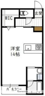 第1ピノキオコーポ【東102号室】の間取り