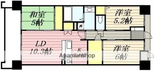 アルファステイツ花殿【402号室】の間取り