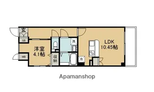 EXIA YANAGIMARU【403号室】の間取り
