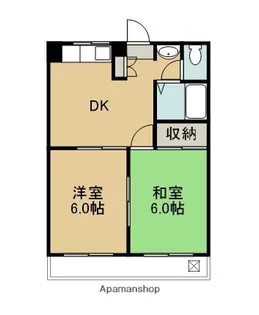 グリーンひむか【202号室】の間取り