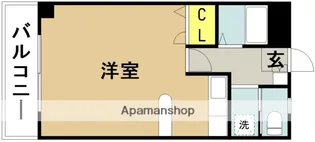 コスモ京塚【402号室】の間取り