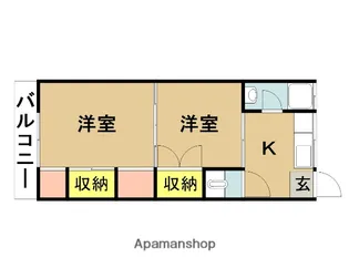 レジデンストピカⅡ【205号室】の間取り